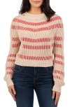 KUT FROM THE KLOTH KUT FROM THE KLOTH REAGEN STRIPE CREWNECK SWEATER