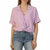 Kut From The Kloth Rebel Knot Front Top In Lavender In Purple