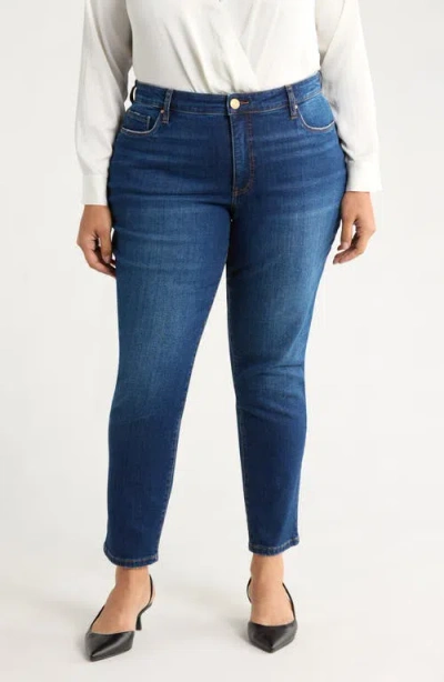 Kut From The Kloth Reese Fab Ab Ankle Slim Straight Leg Jeans In Blue