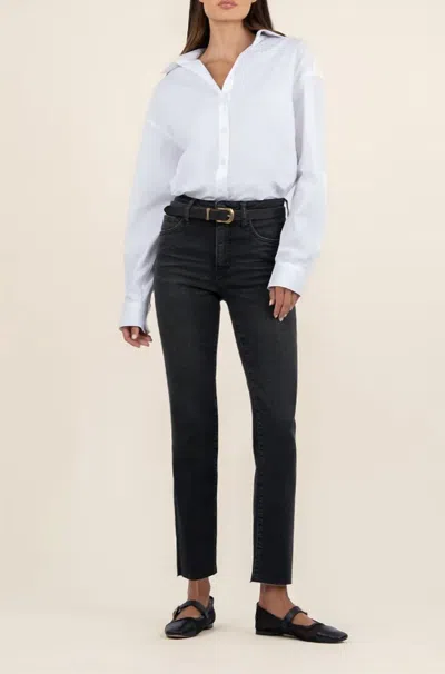 Kut From The Kloth Reese Fab Ab Ankle Straight In Respectable In Black