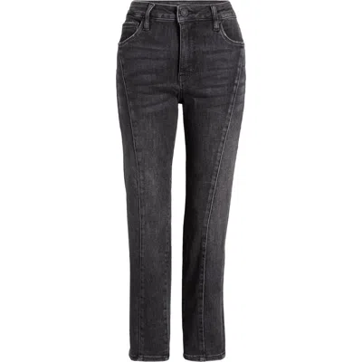 Kut From The Kloth Reese Fab Ab Seamed High Waist Ankle Slim Straight Leg Jeans In Create