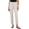 Kut From The Kloth Reese Fab Ab Raw Hem Ankle Slim Straight Leg Jeans In Ecru