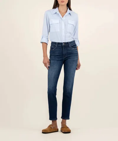 Kut From The Kloth Reese High Rise Ankle Jean In Dark Stone Wash