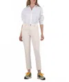 Kut From The Kloth Reese High Rise Ankle Straight Jeans In Ecru In White