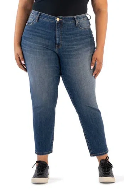 Kut From The Kloth Reese High Waist Ankle Slim Straight Leg Jeans In Coziness