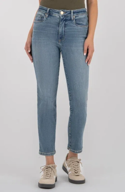 Kut From The Kloth Reese High Waist Ankle Straight Leg Jeans In Blue