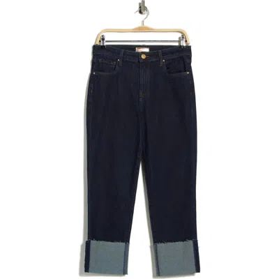 Kut From The Kloth Reese High Waist Crop Slim Straight Leg Jeans In Blue