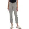 Kut From The Kloth Reese Mid Rise Crop Slim Straight Leg Utility Jeans