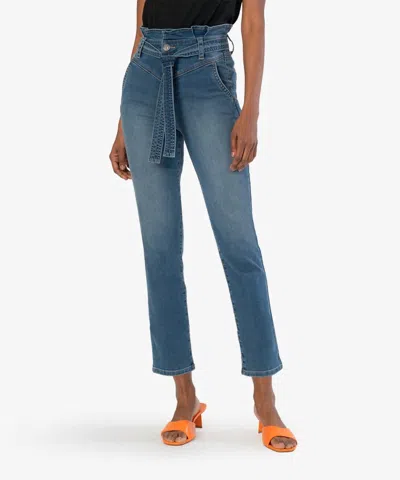 Kut From The Kloth Reese Paper Bag Jeans In Blue