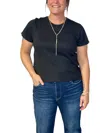 Kut From The Kloth Remington Short Top In Black In Black