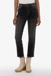 Kut From The Kloth Rosa High Waist Ankle Slim Straight Leg Jeans In Multi