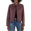 Kut From The Kloth Rosalyn Twill Trucker Jacket In Amethyst