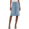 KUT FROM THE KLOTH KUT FROM THE KLOTH ROSE BUTTON FRONT DENIM SKIRT