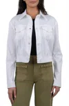 Kut From The Kloth Rumi Cropped Jacket In White In White