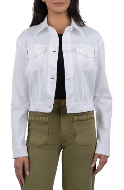 Kut From The Kloth Rumi Cropped Jacket In White