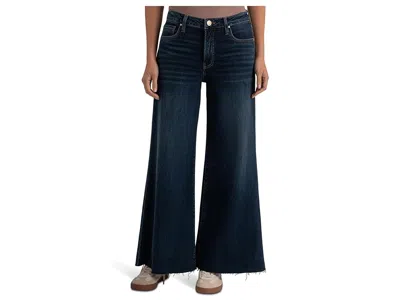 Kut From The Kloth Ryan High Rise Fab Ab Super Wide Leg Jeans In Aboveboard In Blue