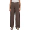 Kut From The Kloth Ryan Wide Leg Linen Blend Pants In Brown
