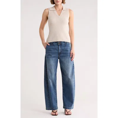 Kut From The Kloth Shay High Waist Barrel Jeans In Camellia W/ Medi