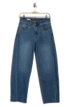 Kut From The Kloth Shay High Waist Raw Hem Wide Leg Jeans In Blue
