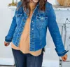 Kut From The Kloth Kara Denim Jacket In Faithfully With Medium Base Wash