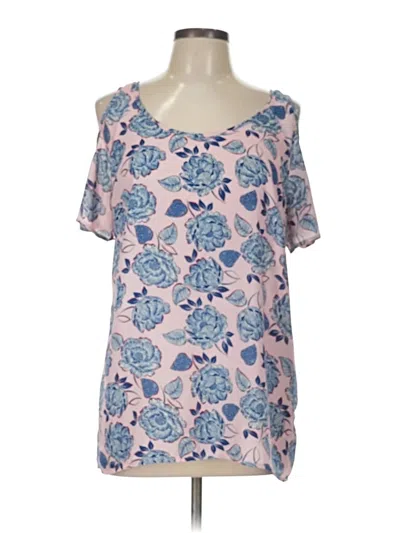 Pre-owned Kut From The Kloth Short Sleeve Blouse In Pink