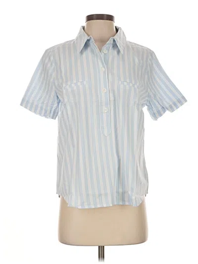 Kut From The Kloth Short Sleeve Button Down Shirt In Blue