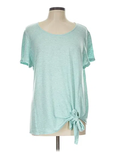 Pre-owned Kut From The Kloth Short Sleeve T-shirt In Teal