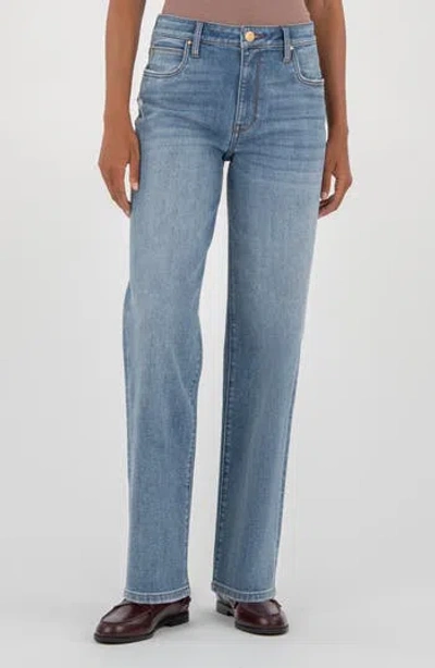 Kut From The Kloth Siena High Waist Wide Leg Jeans In Blue