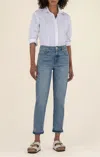 Kut From The Kloth Sienna Baggy Boyfriend Cropped Jeans In Honesty In Blue