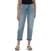 Kut From The Kloth Sienna Crop Baggy Boyfriend Jeans In Blue