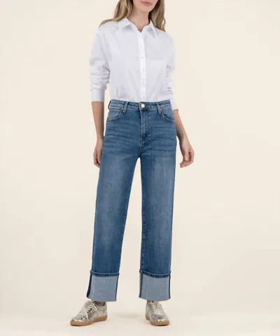 Kut From The Kloth Sienna High Rise Roll Up Jean In Alert