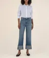 Kut From The Kloth Sienna High Rise Wide Leg In Medium Base Wash In Multi