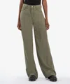 Kut From The Kloth Sienna High Rise Wide Leg Jeans In Olive In Green