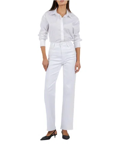 Kut From The Kloth Sienna High Rise Wide Leg Jeans In Optic White