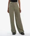 Kut From The Kloth High Waist Ankle Wide Leg Jeans In Green