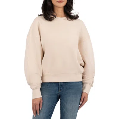 Kut From The Kloth Skye Cotton Sweatshirt In Beige