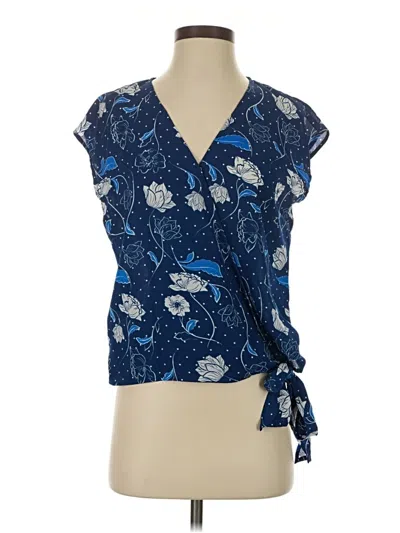 Pre-owned Kut From The Kloth Sleeveless Blouse In Blue