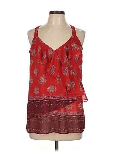Pre-owned Kut From The Kloth Sleeveless Blouse In Red