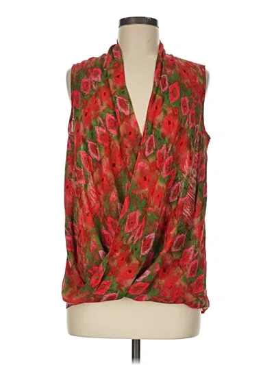 Pre-owned Kut From The Kloth Sleeveless Blouse In Red