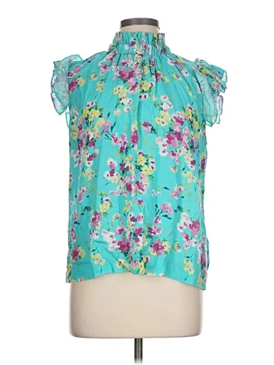Pre-owned Kut From The Kloth Sleeveless Blouse In Teal