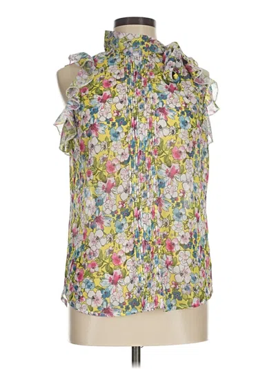 Pre-owned Kut From The Kloth Sleeveless Blouse In Yellow