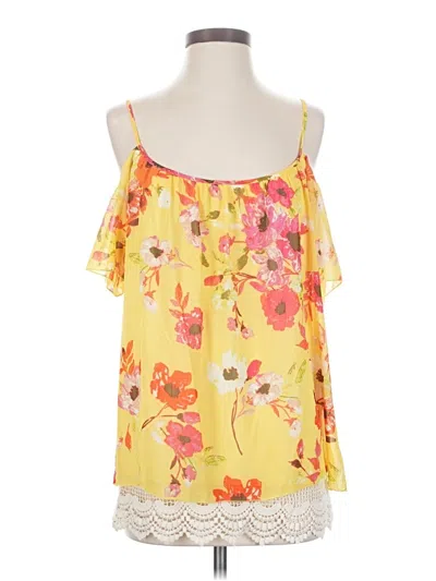 Pre-owned Kut From The Kloth Sleeveless Blouse In Yellow