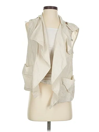 Pre-owned Kut From The Kloth Sleeveless Button Down Shirt In Ivory