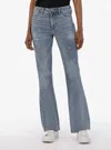 Kut From The Kloth Stella High Rise Fab Ab Flare Jeans In Navigate In Blue