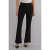 Kut From The Kloth Stella High Waist Raw Hem Flare Jeans In Black