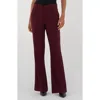 Kut From The Kloth Ana High Rise Flare Trouser In Raisin In Burgundy