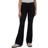 Kut From The Kloth Stella High Waist Raw Hem Flare Jeans In Black