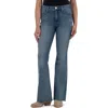 Kut From The Kloth Stella High Waist Raw Hem Flare Jeans In Blue