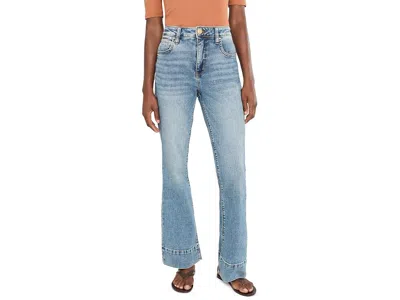 Kut From The Kloth Stella High-rise Fab Ab Flare Women's Jeans Smoothness: 8 31 In Blue