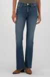 Kut From The Kloth Stella Raw Hem High Waist Flare Jeans In Blue